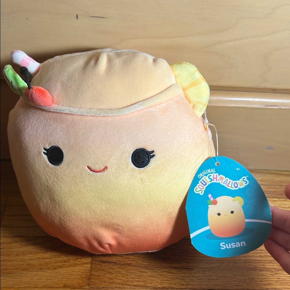Squishmallows Susan Peach and Yellow Plush